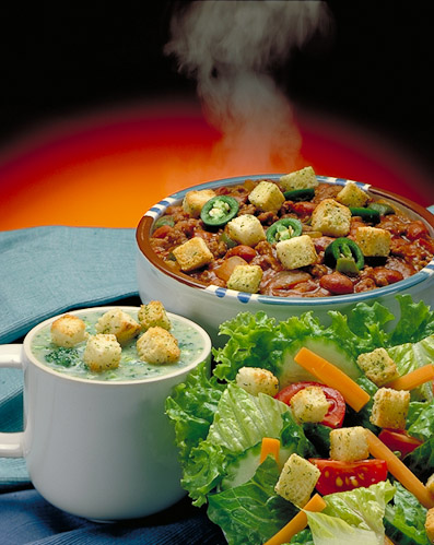 Commercial Food Image Quality Crouton Package Image