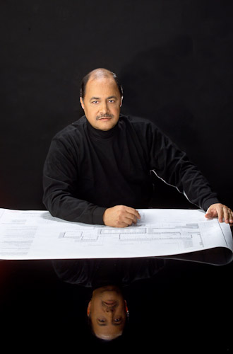 Black Man Profile Portrait