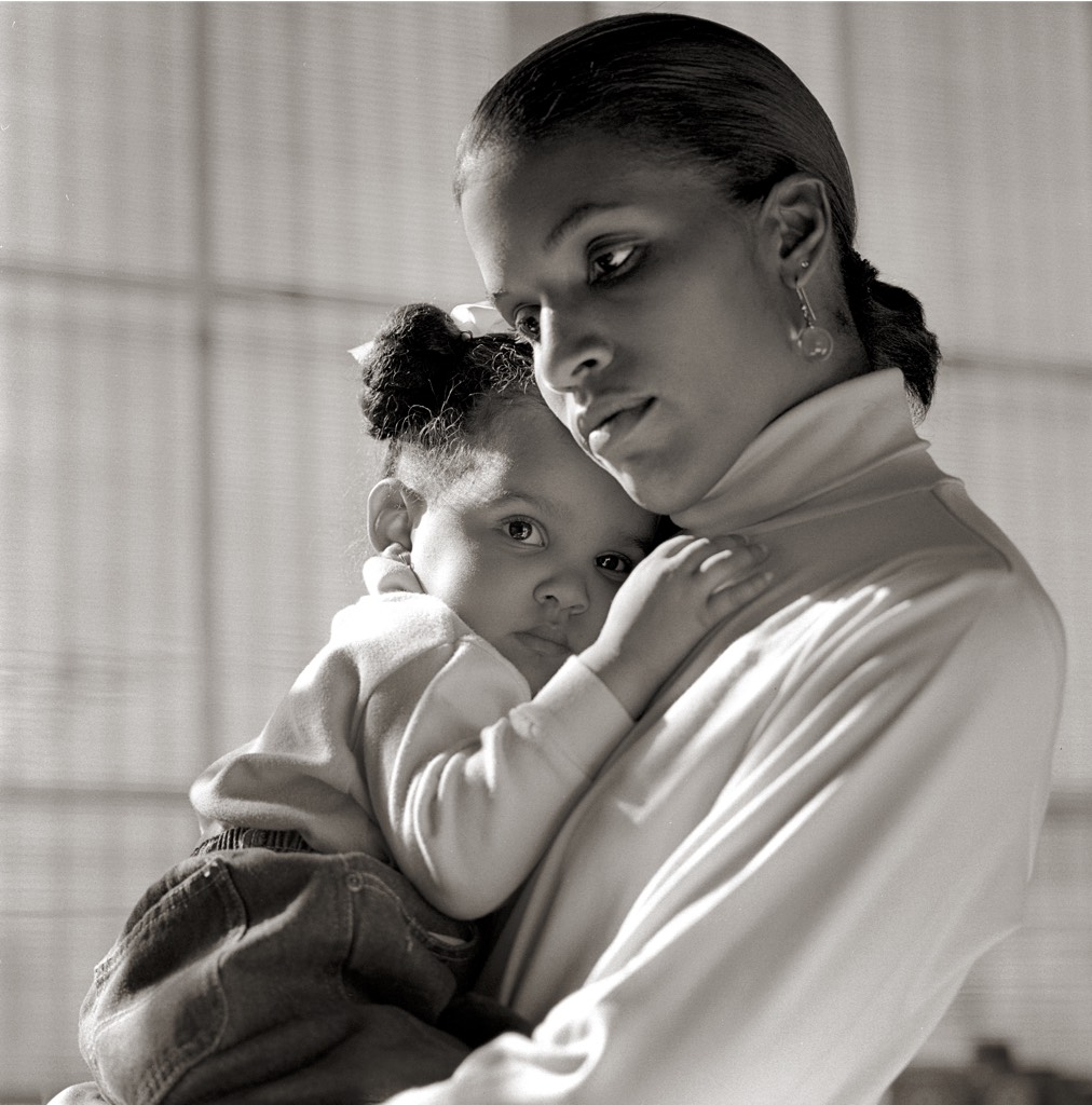 Mother & Child B&W Image