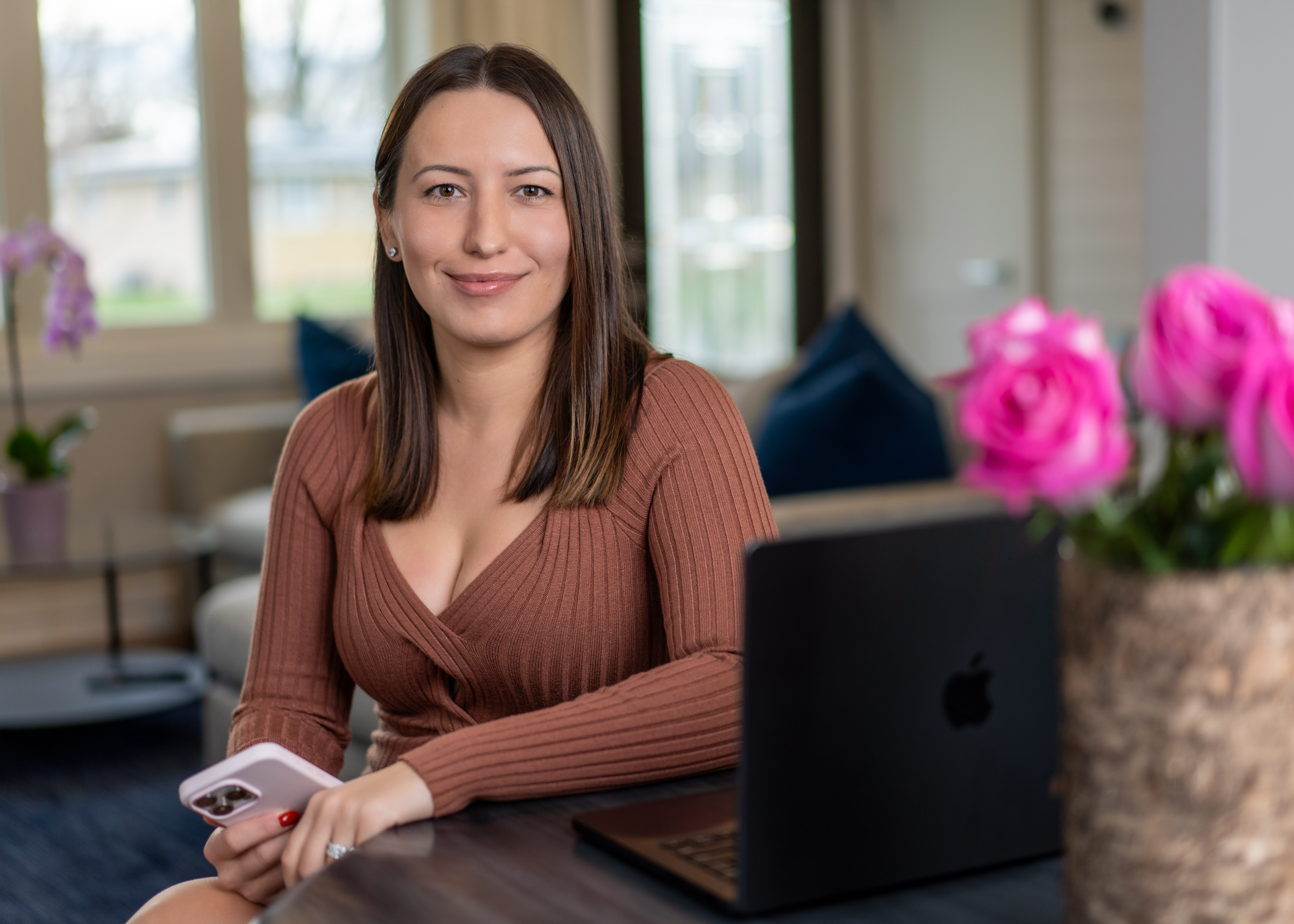 Business Woman Office Setting Editorial Image